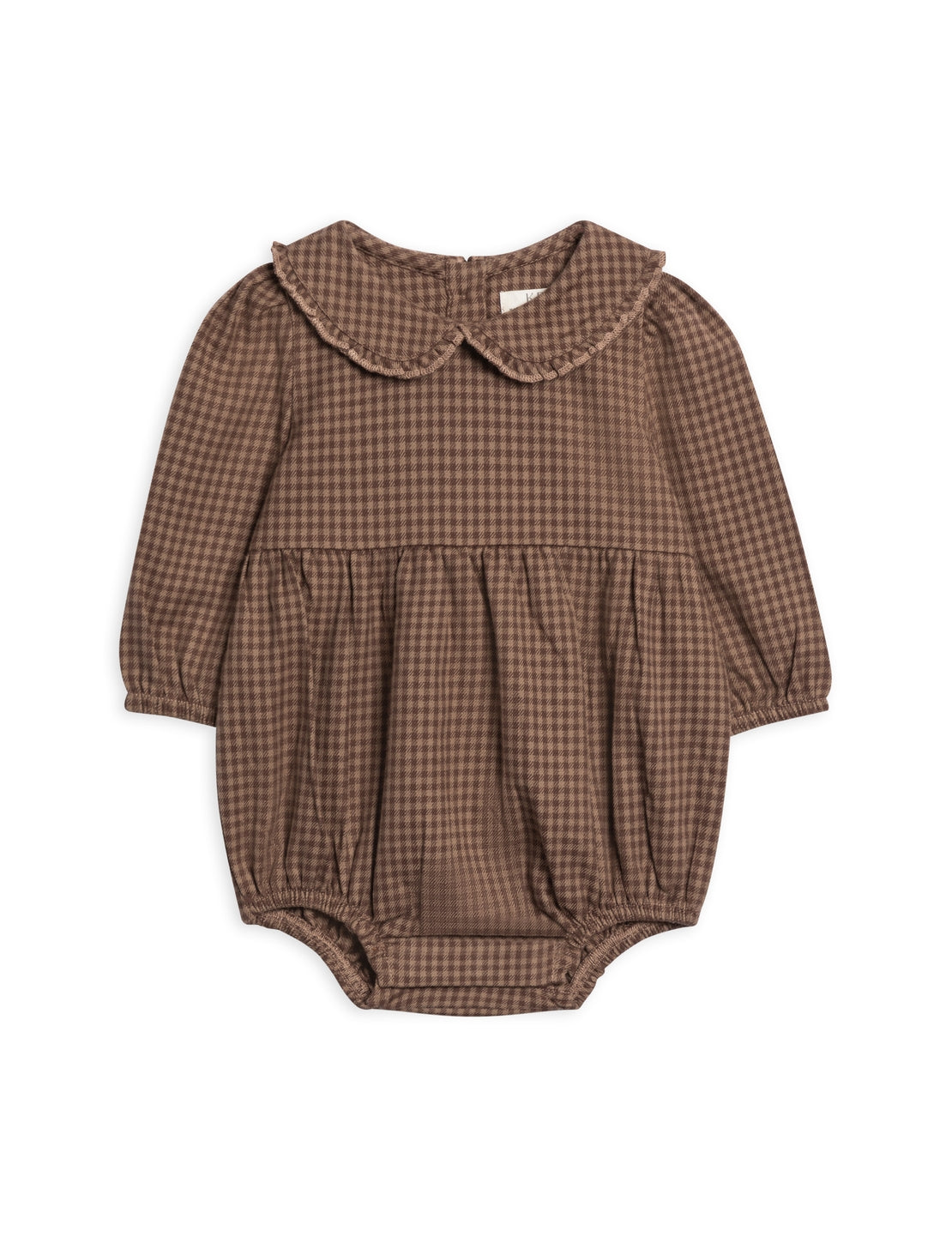 Aven Flannel Bubble Collared Romper