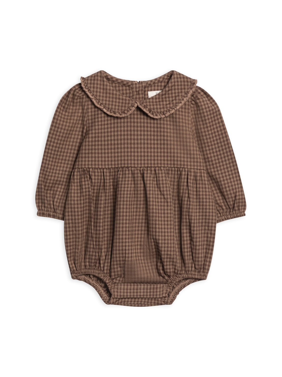 Aven Flannel Bubble Collared Romper