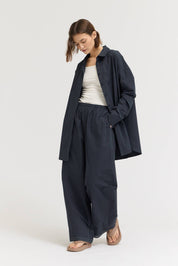 Oversized Round Hem Shirt