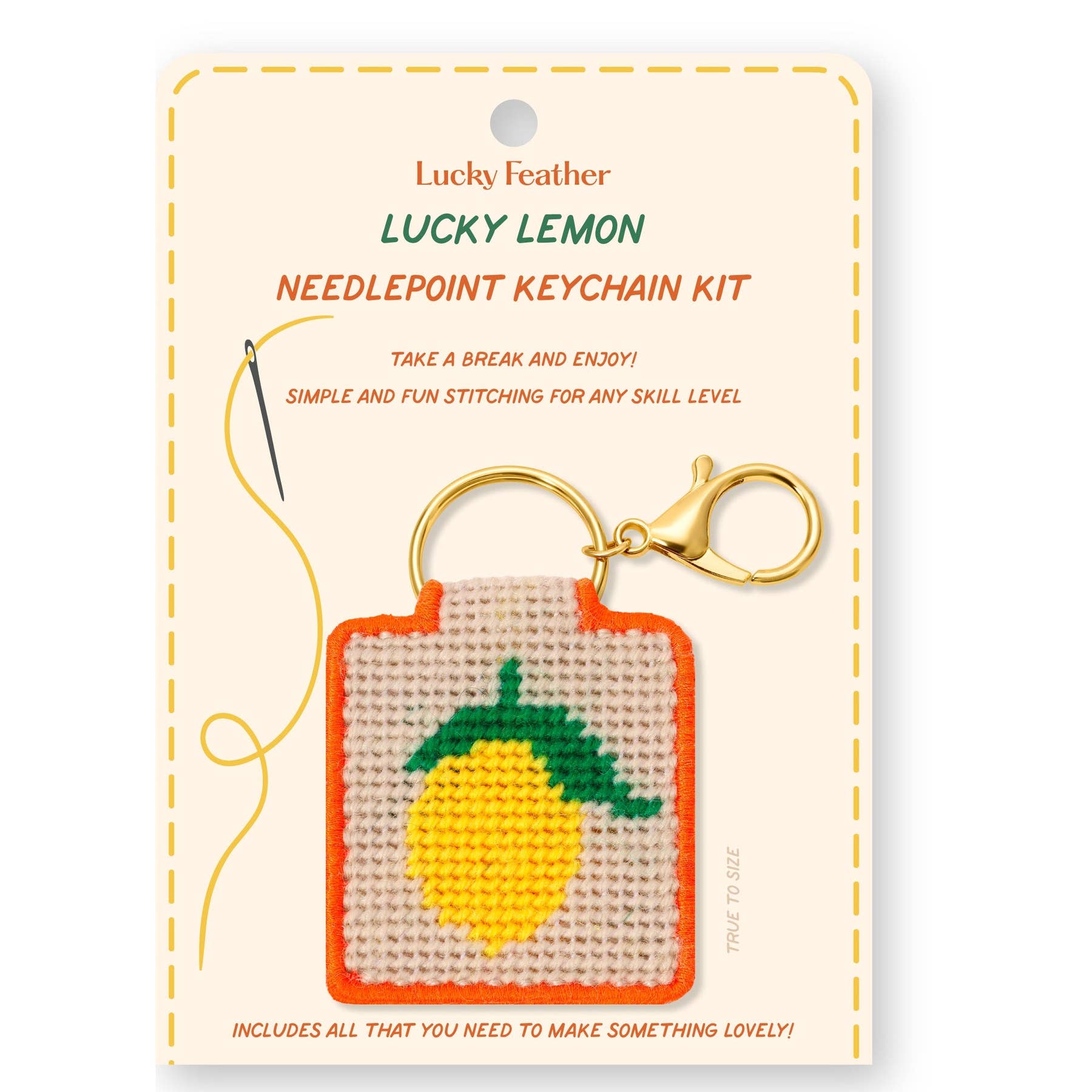 DIY Needlepoint Keychain Kit