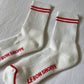 Clean White Boyfriend Socks