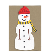 Snowman Die Cut Card