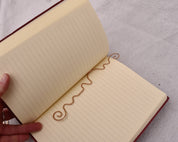 Spiral Hand Hammered Bronze Bookmark