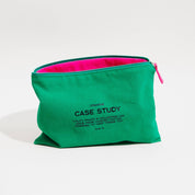 Washed Cotton Zipper Pouch