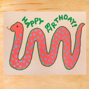 Happy Birthday Snake Card