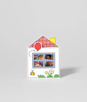 Birthday House Party Shaped Card