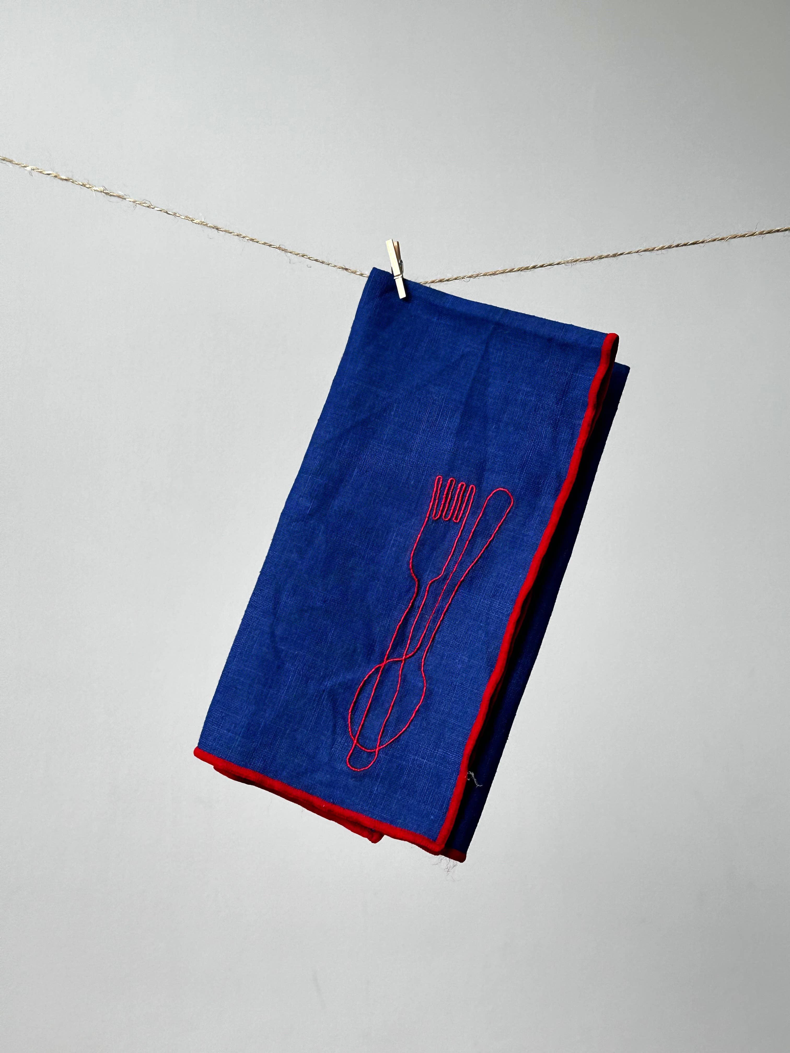Cutlery Linen Blend Napkins - Set of 2