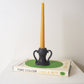 Amphora Candle Stick Holder - Matte Black