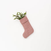 Linen Christmas Stocking