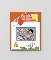 Birthday House Party Shaped Card