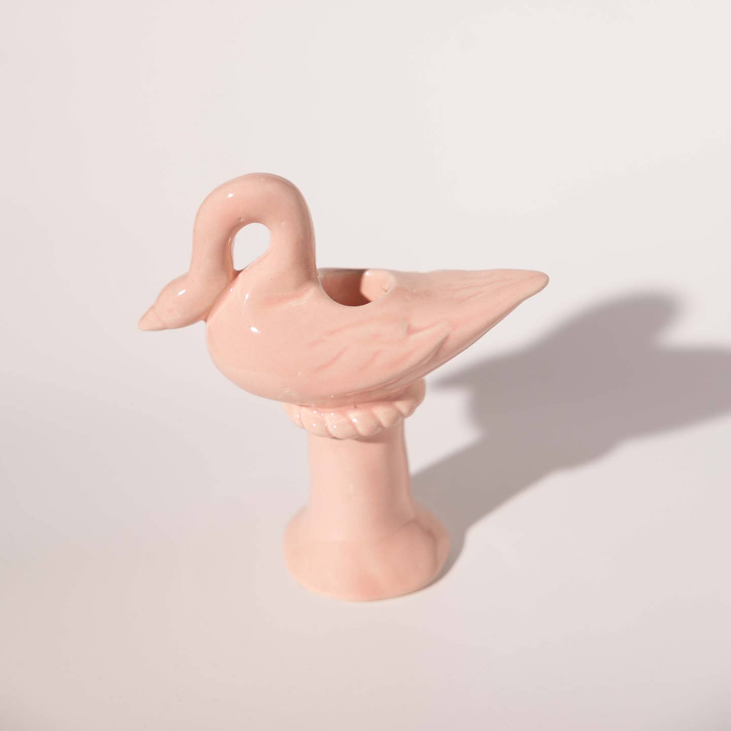 Nordic Swan Candlestick Holder