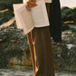 Washed Stripe Trouser - Brown Stripe