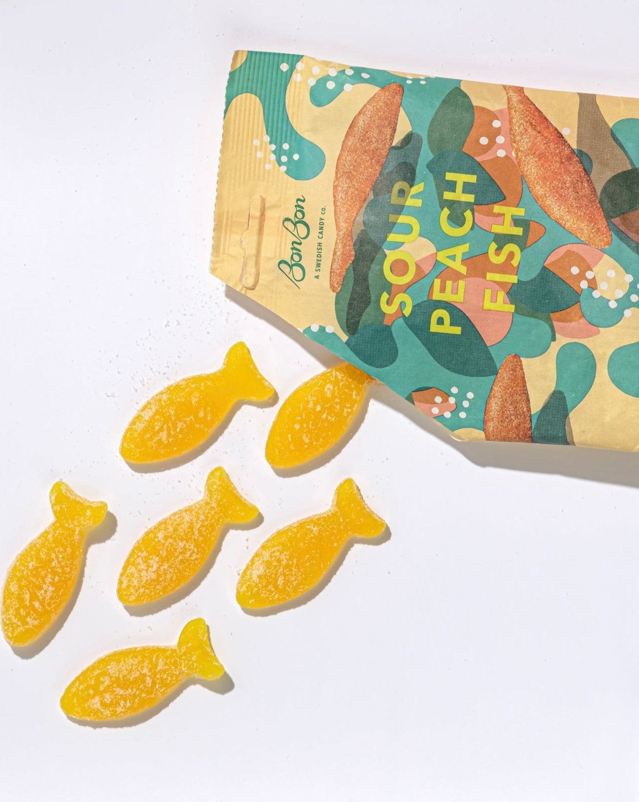 Sour Peach Gummy Fish