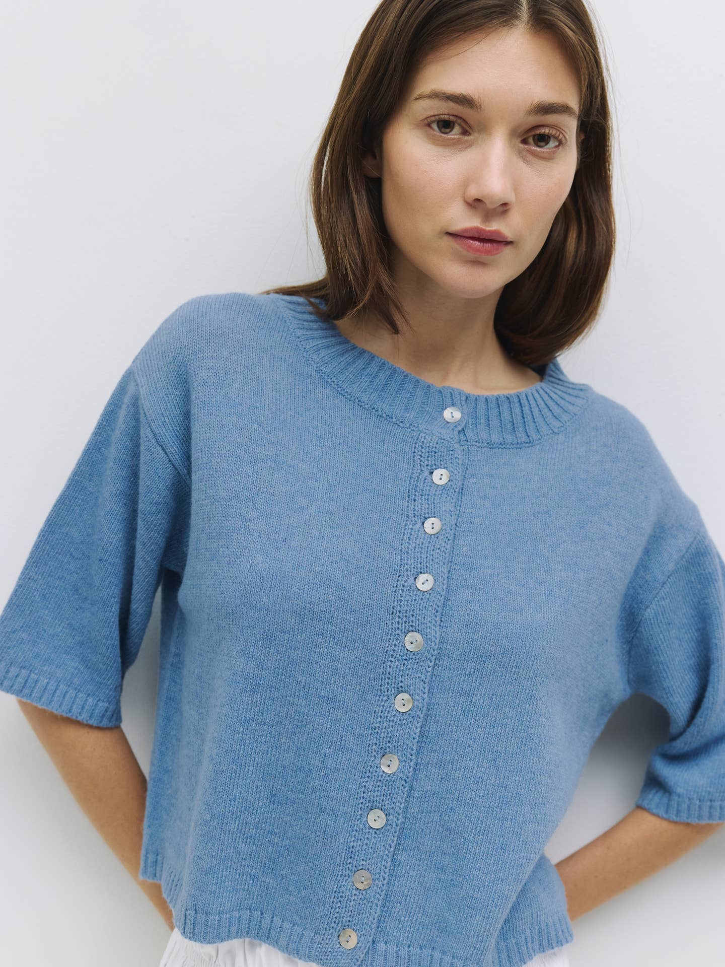 The Stacey Cardigan - Blue