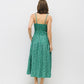 The Ebony Dress - Green/White