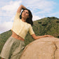 Linen Simple Short - Navy Stripe