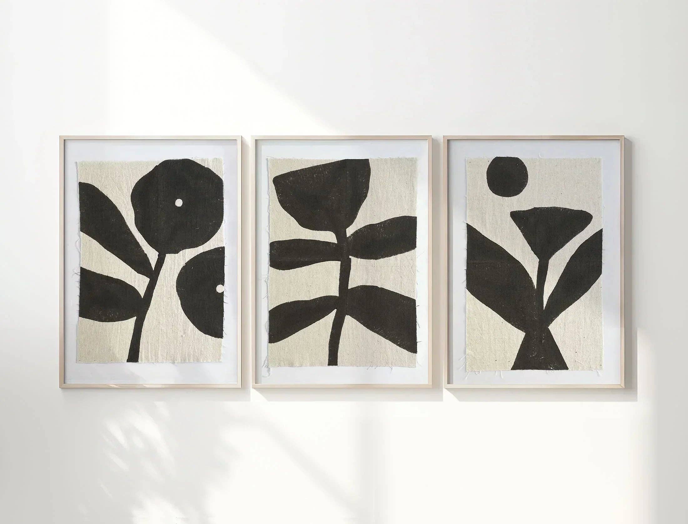 New Moon Plant Block Art Print