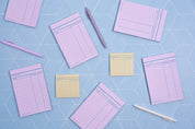 Library Card Notepad - Pink