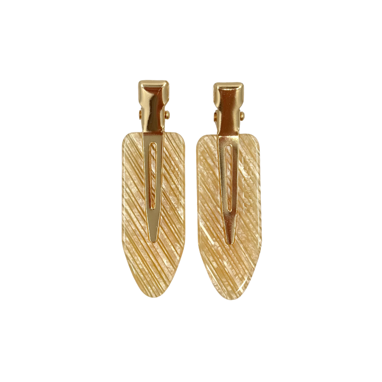Champagne Toast Creaseless Clips