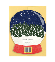 Winter Wishes Snow Globe Die Cut Card