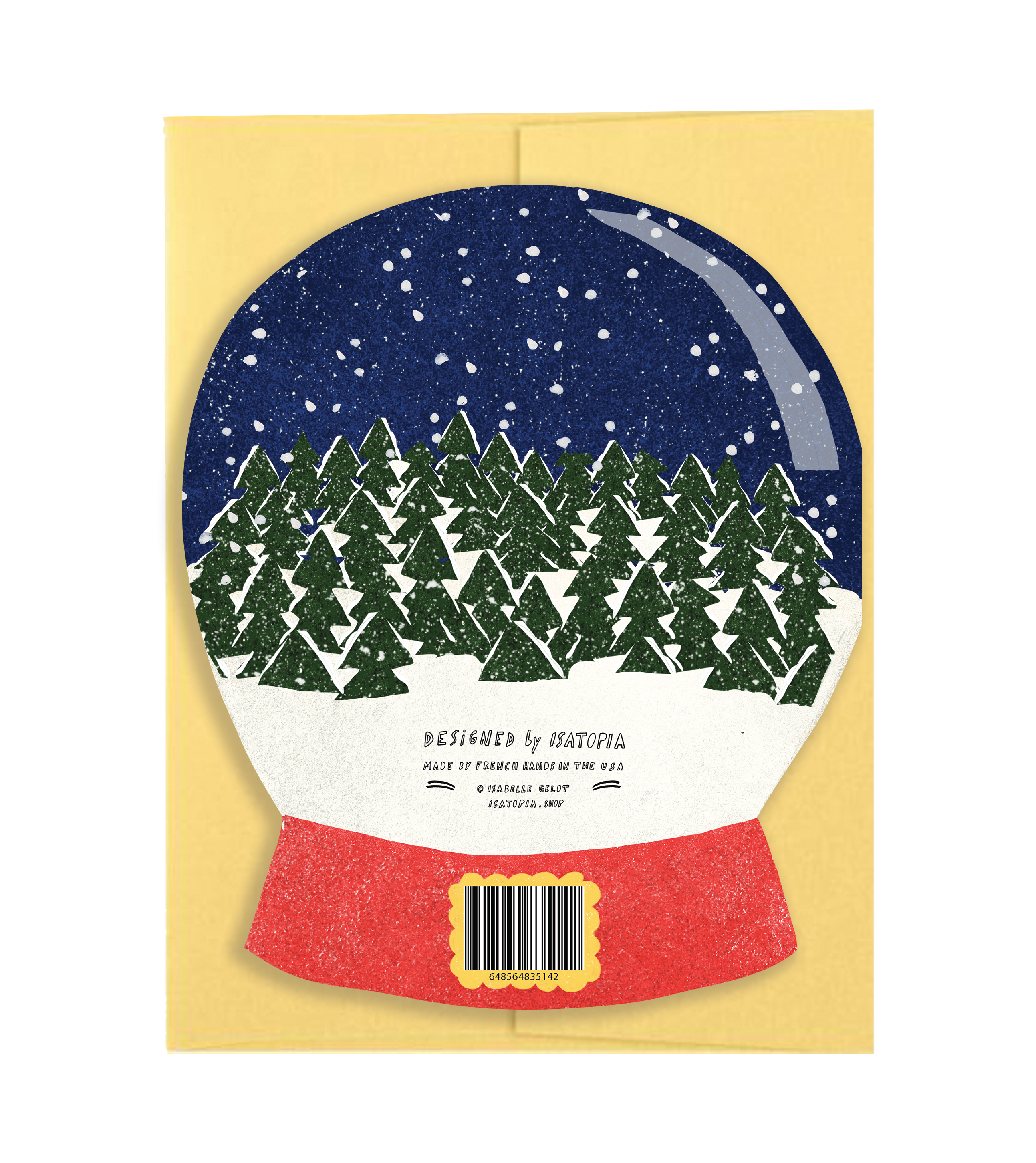 Winter Wishes Snow Globe Die Cut Card
