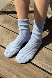 Linen Scallop Socks
