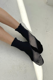 Ruffled Hugger Crew Socks