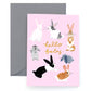 Usagi Three Bunny Baby Card