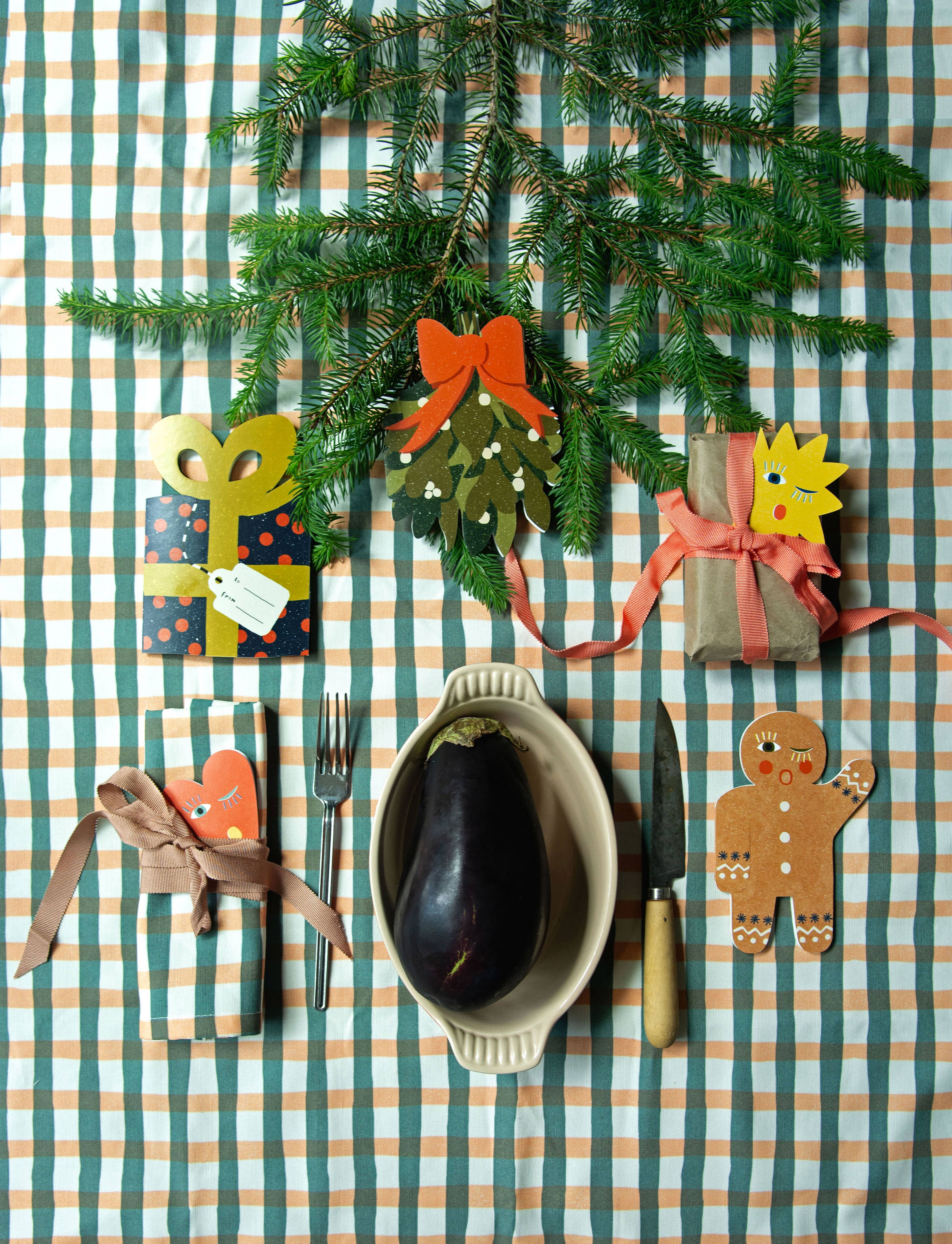 Gingerbread Man Die Cut Card