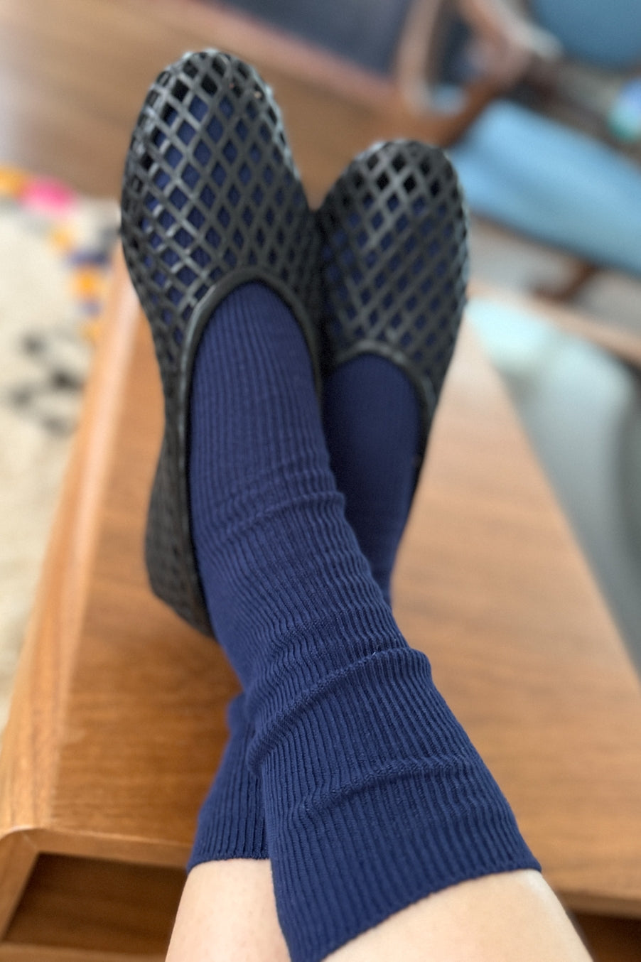 Navy Trouser Socks