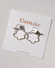 Mini Flora Hoops - Gold Filled