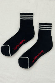Black + White Girlfriend Socks