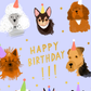 Canine Crew Birthday Card