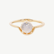 Mina Ring – Rainbow Moonstone/Gold