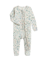 Neve Ruffle Zipper Footed Romper