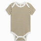 Afton Bodysuit - Greely Stripe - Ivory + Herb