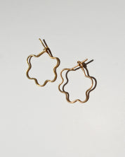 Mini Flora Hoops - Gold Filled