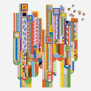 Frank Lloyd Wright Saguaro Cactus & Forms 750 Piece Shaped Foil Puzzle