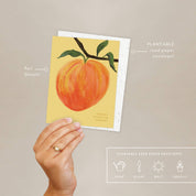 Peach Thank You Card