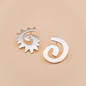 Caracol & Espiral Silver Studs