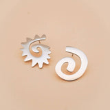 Caracol & Espiral Silver Studs