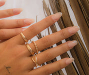 Bold Rope Ring - Gold Filled
