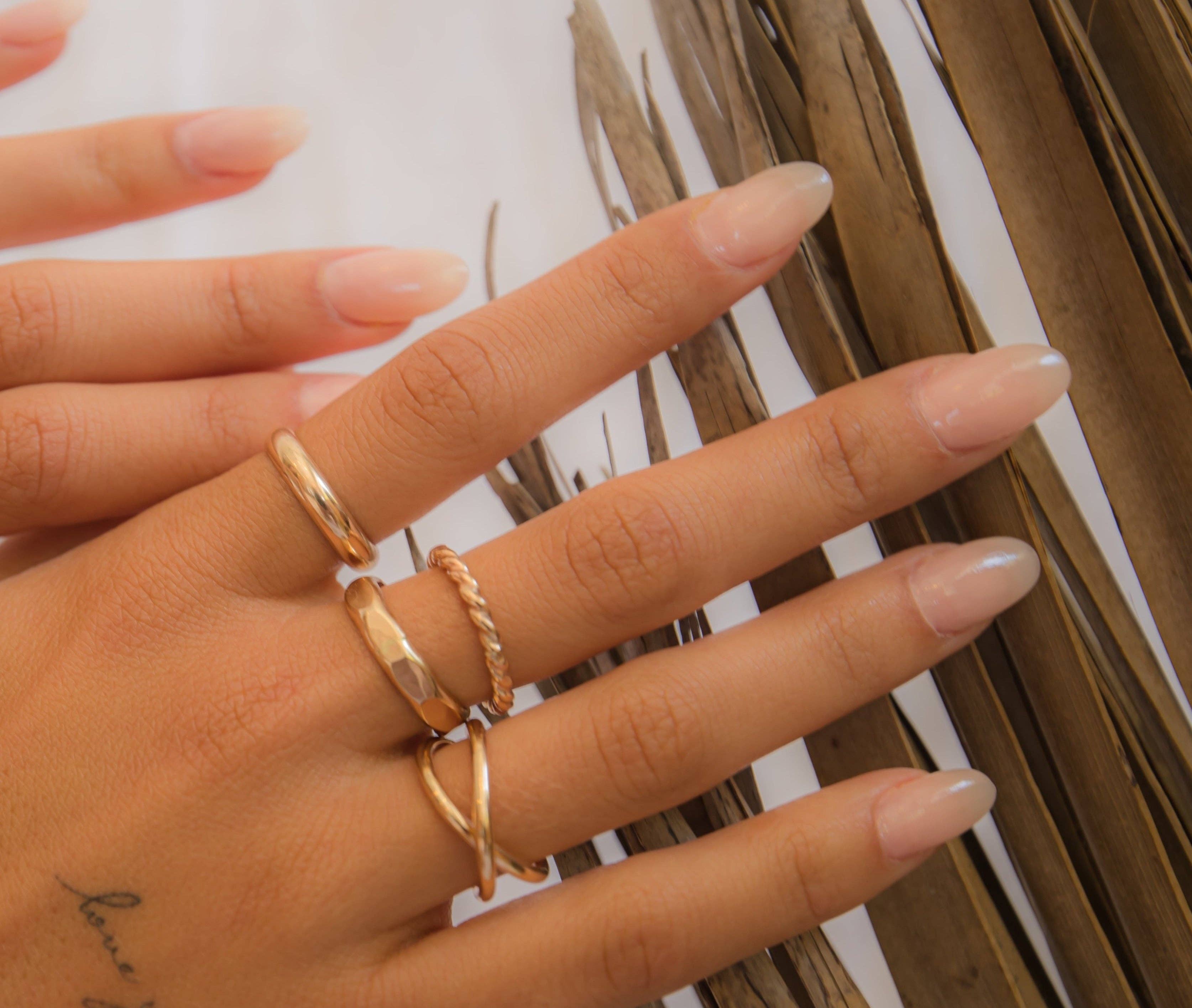 Bold Rope Ring - Gold Filled