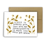 You're Surrounded by Love While You Grieve Card