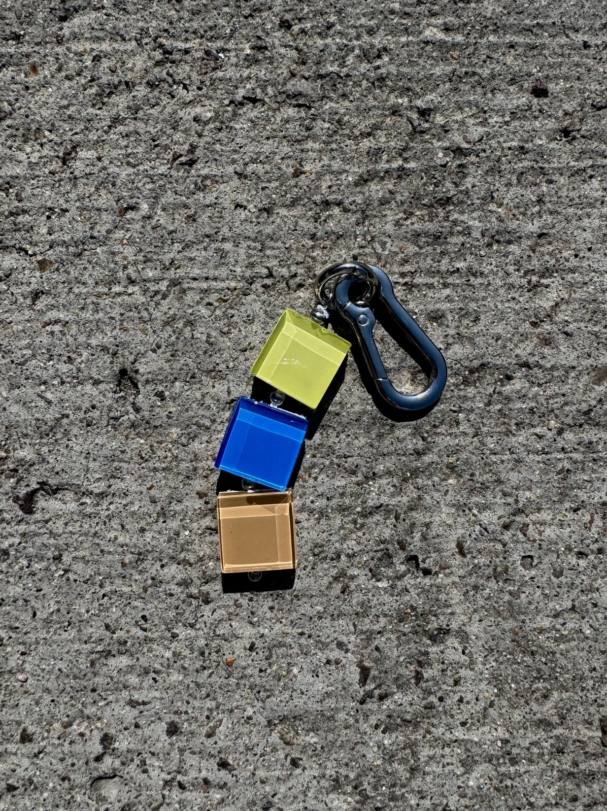 Glass Tile Bag Charm / Keychain