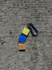 Glass Tile Bag Charm / Keychain