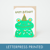 Hoppy Birthday Frog Card