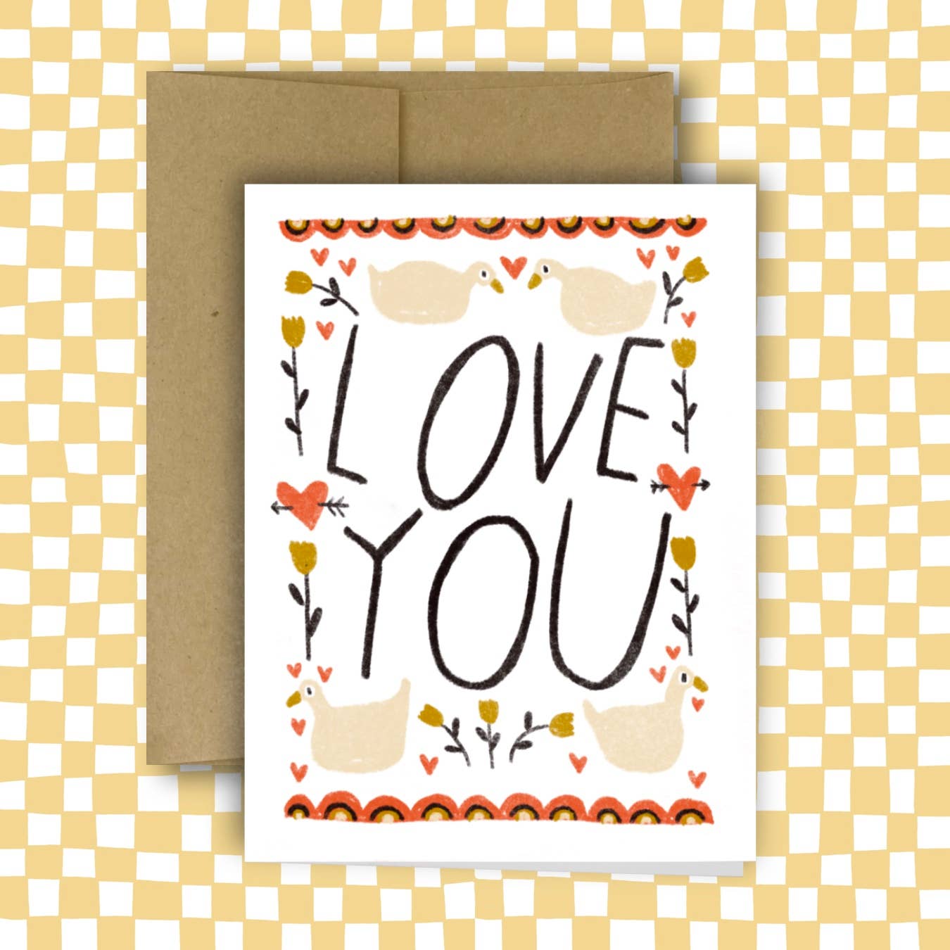 Love You Goose Greeting Card