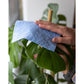 Rust and Sky Blue Swedish Dishcloths - Set of 2