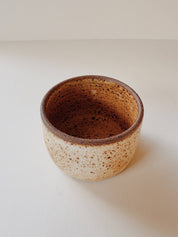 Raw Rim Salt Cup and Spoon